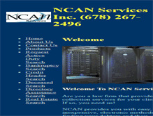 Tablet Screenshot of ncanservices.info